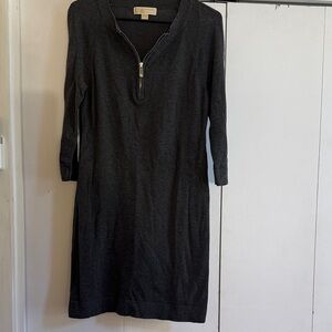 Michael Michael Kors grey sweater dress pull on super comfy great base piece! M